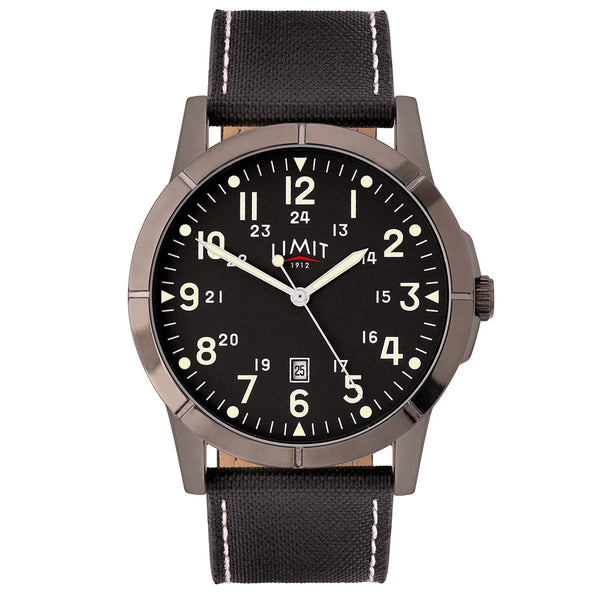 Limit 5791.01 Black Canvas Strap Mens Watch - mzwatcheslk srilanka
