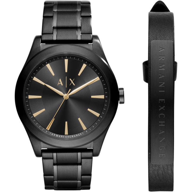 Armani Exchange AX7102 Watch and Bracelet Gift Set Dial Stainless Steel Men's Watch - mzwatcheslk srilanka