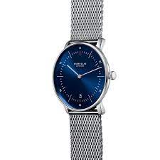 STERNGLAS S01-NA06-MI04 Naos Blue Dial Steel Mesh Bracelet Men's Watch - mzwatcheslk srilanka