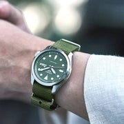 Seiko 5 SRPE65K1 Men's Sports Green Dial Green Nylon Strap - mzwatcheslk srilanka