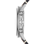 Fossil FS5967SET Townsman Giftset Black Chrono Dial Brown Leather Strap Braided Brown Leather Bracelet Men's Watch - mzwatcheslk srilanka