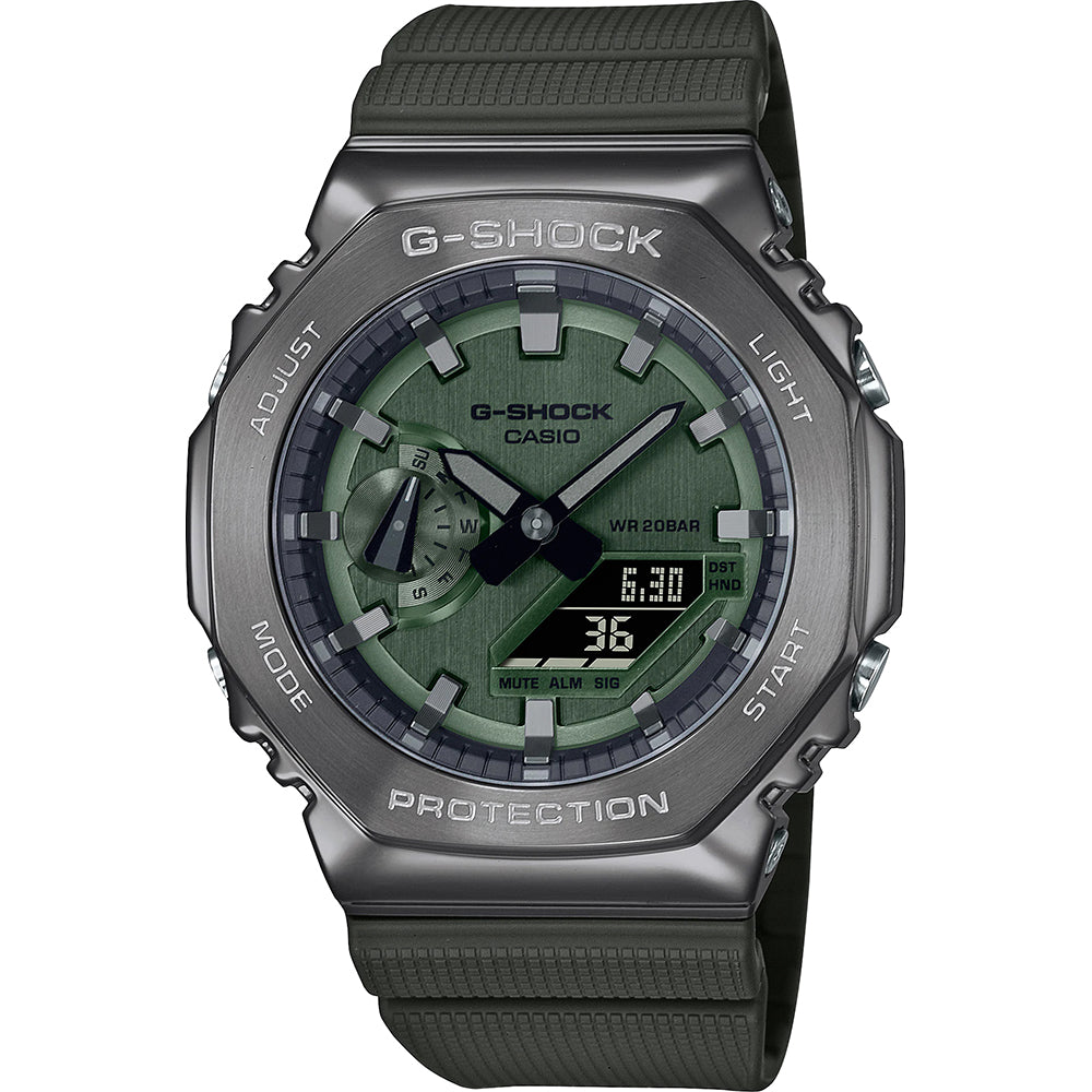 Casio G-Shock GM-2100B-3AER Green Dial Green Resin Strap  Men's Watch - mzwatcheslk srilanka