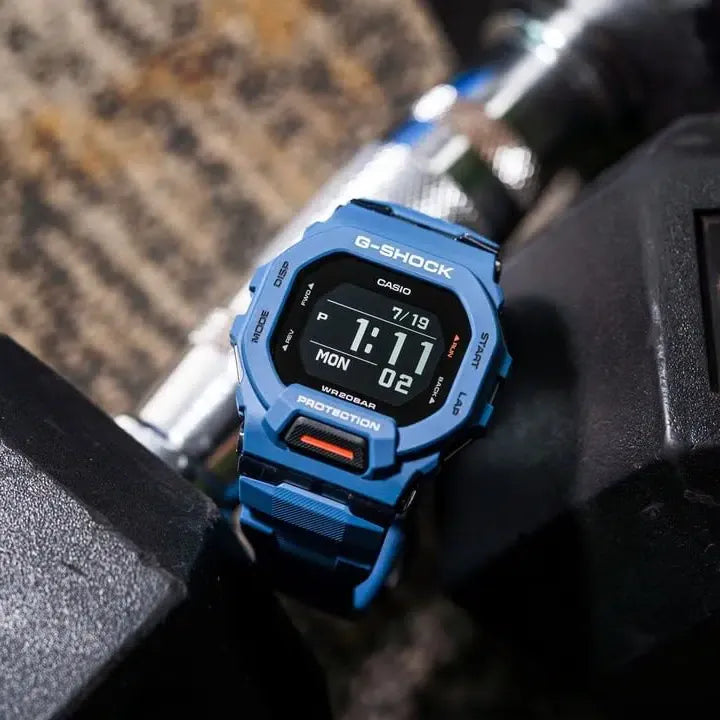 Casio G-Shock GBD-200-2ER G-Squad Digital Quartz Blue Men's Watch ...