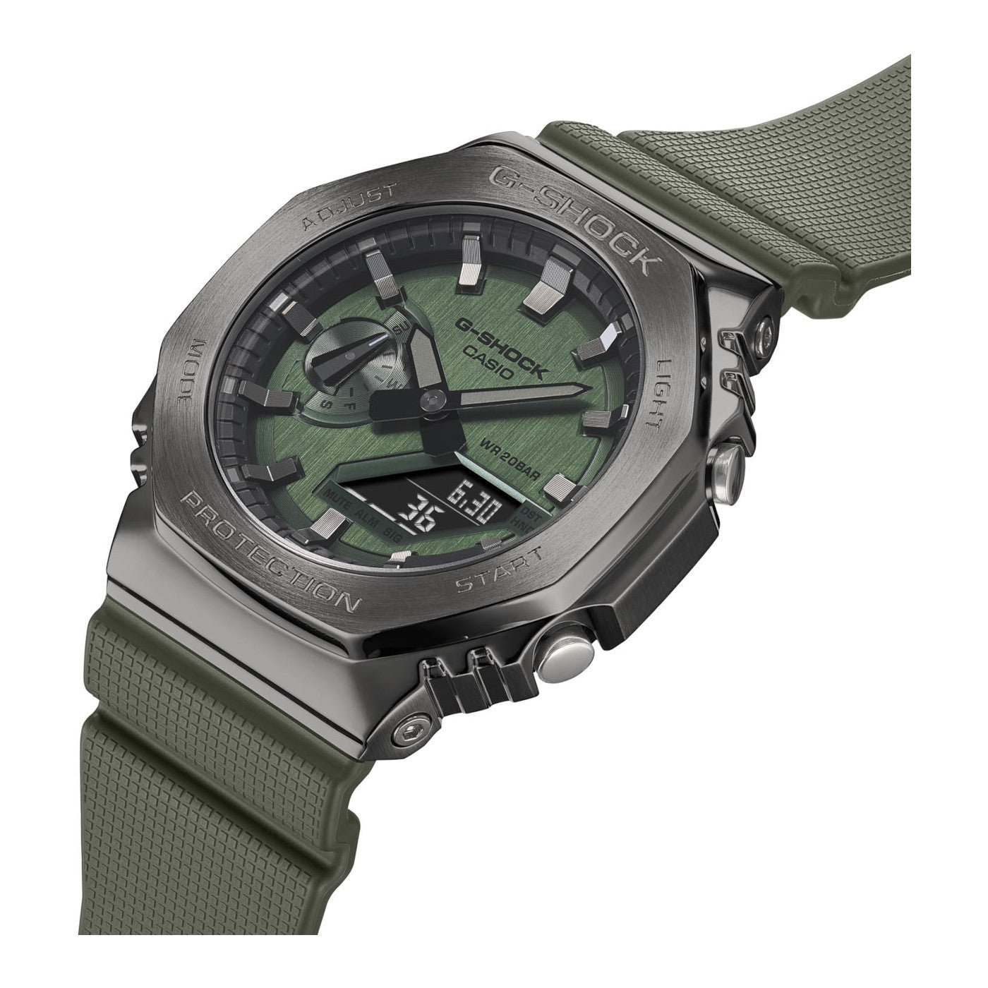 Casio G-Shock GM-2100B-3AER Green Dial Green Resin Strap  Men's Watch - mzwatcheslk srilanka