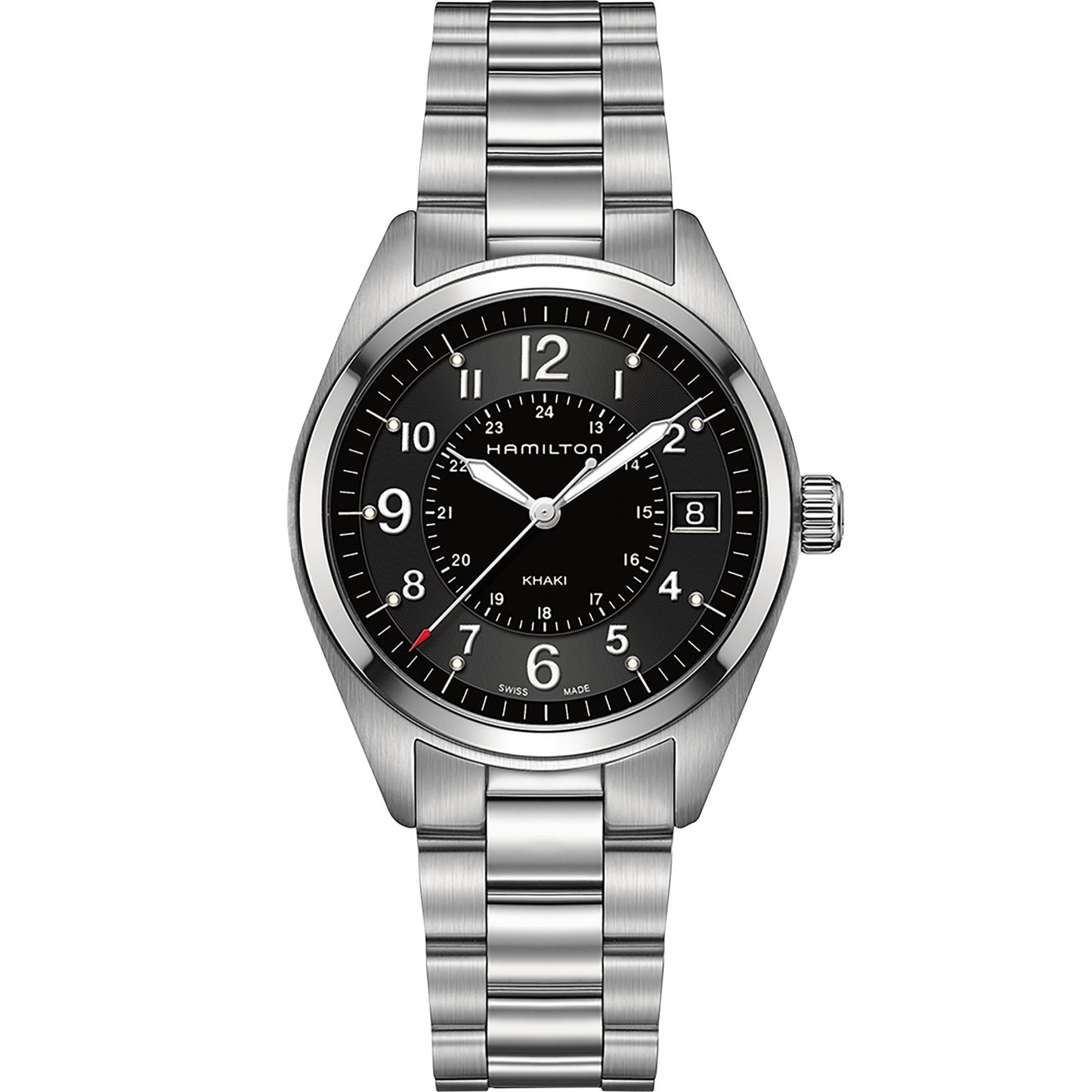 Hamilton H68551933 Khaki Field Stainless Steel Black Dial  Men's Watch - mzwatcheslk srilanka