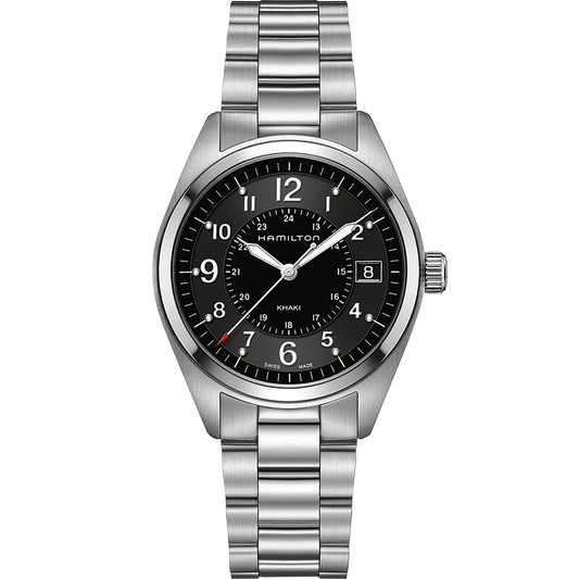 Hamilton H68551933 Khaki Field Stainless Steel Black Dial  Men's Watch - mzwatcheslk srilanka