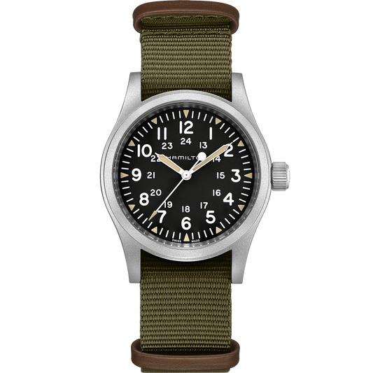 Hamilton H69439931 Khaki Field Mechanical 38mm Nylon Green Strap 80h Power Reserve  Men's Watch - mzwatcheslk srilanka