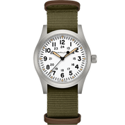 Hamilton H69529913 Khaki Field Mechanical 42mm White Dial Men's Watch - mzwatcheslk srilanka