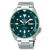 Seiko 5 Sports SRPD61K1 Green Dial  Stainless Steel Bracelet Men’s Watch - mzwatcheslk srilanka
