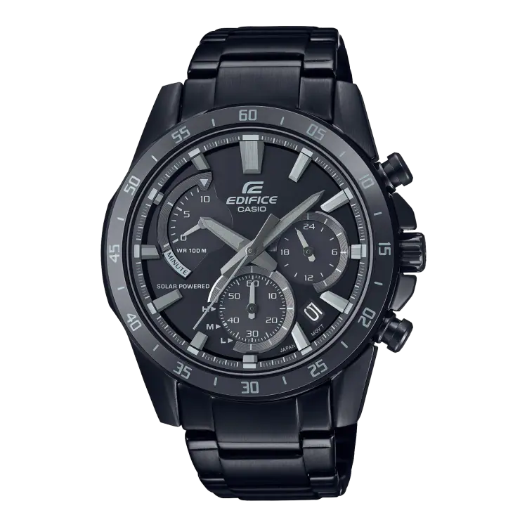 Casio Edifice EQS-930MDC-1AVUEF Solar Black Ion Plated Mens Watch - mzwatcheslk srilanka