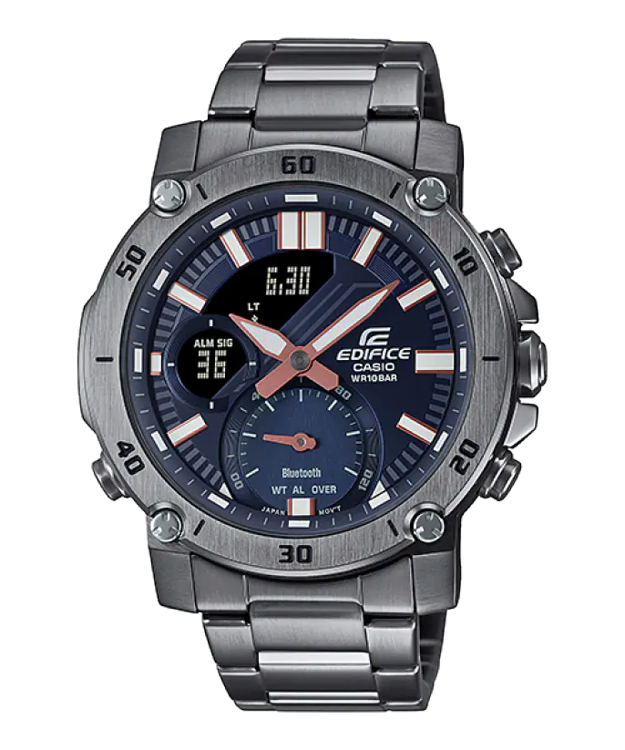 Casio Edifice ECB-20DC-1AEF Bluetooth Stainless Steel Bracelet Mens Watch - mzwatcheslk srilanka