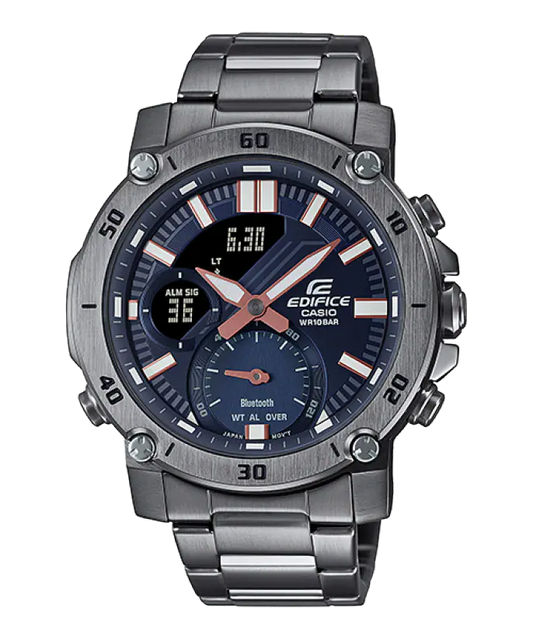 Casio Edifice ECB-20DC-1AEF Bluetooth Stainless Steel Bracelet Mens Watch - mzwatcheslk srilanka