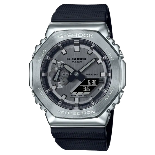 Casio G-Shock GM-2100-1AER  Stainless Steel Case Resin Strap Men's Watch - mzwatcheslk srilanka