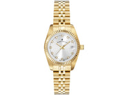 Jacques Du Manoir NRO.12 Inspiration 26mm Silver Dial Gold PVD Steel Women's Watch - mzwatcheslk srilanka