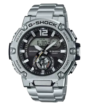 Casio G-SHOCK  GST-B300SD-1AER  G-STEEL Carbon Core Guard Bluetooth Solar Men's Watch - mzwatcheslk srilanka