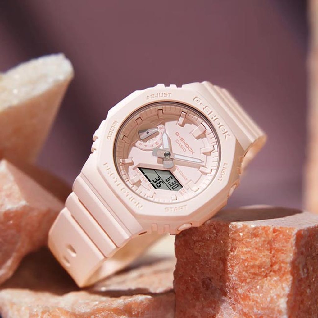 Casio G-Shock GMA-S2100BA-4AER Basic Colour Series Pale Pink Women’s Watch - mzwatcheslk srilanka