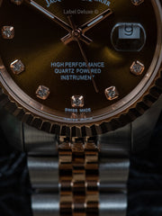 Jacques Du Manoir JWL01202 Inspiration 31mm Brown Dial Two Tone Steel  Women's Watch - mzwatcheslk srilanka