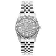 Jacques Du Manoir JWL01101 Inspiration Glamour 34mm Silver Pave Dial Stainless Steel Women's Watch - mzwatcheslk srilanka