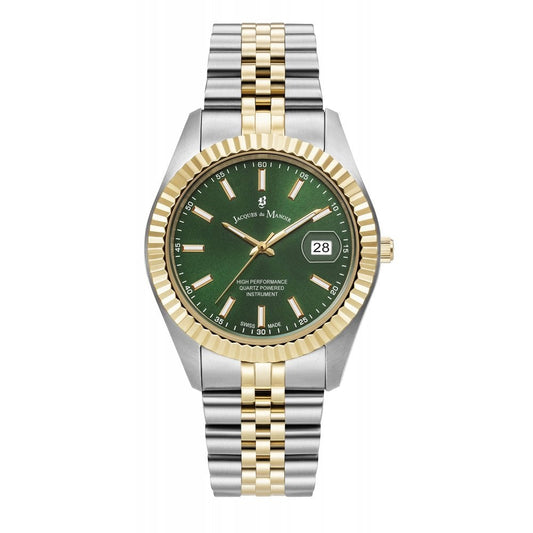 Jacques Du Manoir JWN01703 Inspiration Business 40mm Green Dial Two Tone Steel Women's Watch - mzwatcheslk srilanka