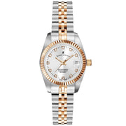 Jacques Du Manoir NRO.24 Inspiration 26mm Silver Dial Two Tone Steel Bracelet Women's Watch - mzwatcheslk srilanka