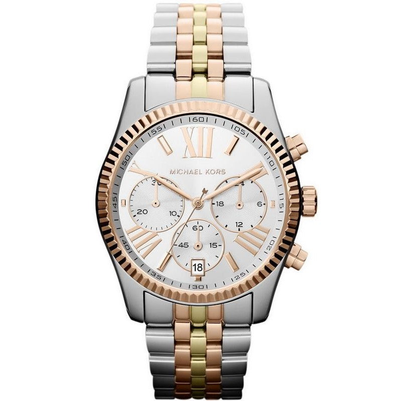 Michael Kors MK5735 Lexington Three Tone Chronograph Women's Watch - mzwatcheslk srilanka