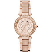 Michael Kors MK6110 Pink and Rose Gold Toned Watch Women's Watch - mzwatcheslk srilanka