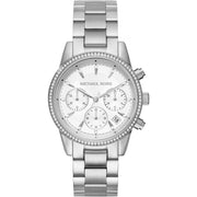 Michael Kors MK6428 Ritz Stainless Steel Crystal Set Women's Watch - mzwatcheslk srilanka