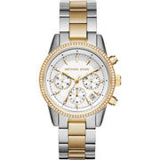 Michael Kors MK6474 Ritz Two-Tone Chronograph Women's Watch - mzwatcheslk srilanka