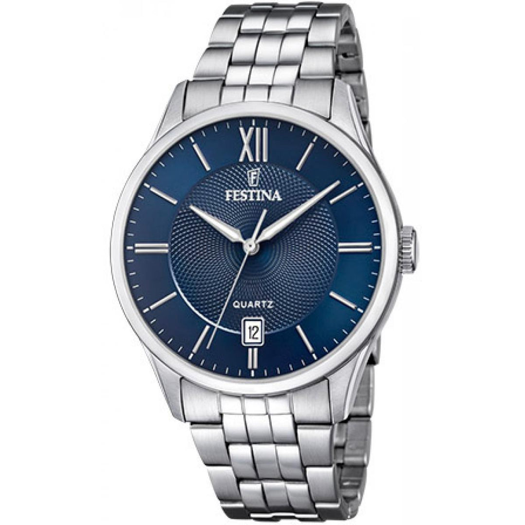 Festina Stainless Steel Bracelet Blue Dial F20425/2 Men's Watch - mzwatcheslk srilanka