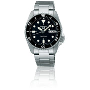 Seiko 5 SRPK29K1 Sports SKX ‘Midi’ 38mm Black Stainless Steel Bracelet Men's Watch - mzwatcheslk srilanka