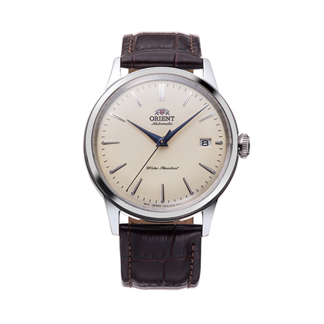 Orient Classic 38mm Bambino Champagne Dial Automatic RA-AC0M04Y10B Men's Watch - mzwatcheslk srilanka