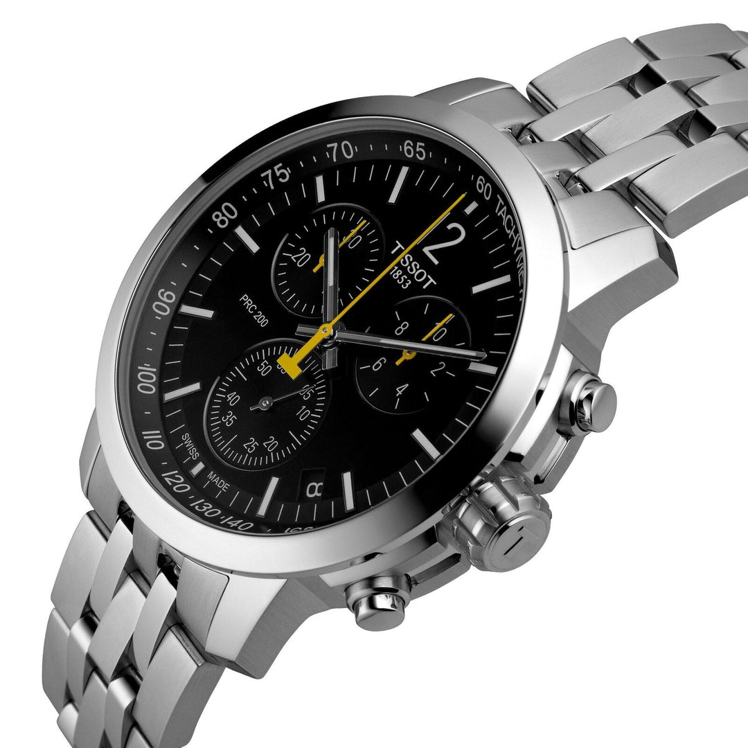 Tissot T1144171105700 PRC 200 Chronograph Black Dial Stainless Steel Men's Watch - mzwatcheslk srilanka