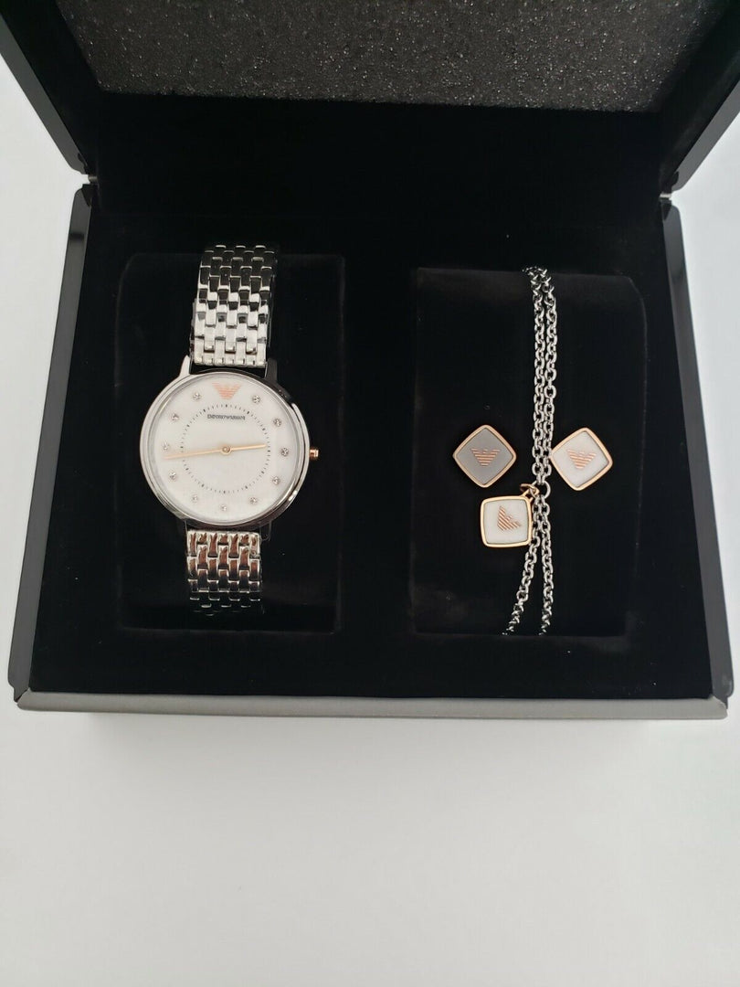 Emporio Armani AR80023  Gift Set Steel Bracelet Women's Watch - mzwatcheslk srilanka