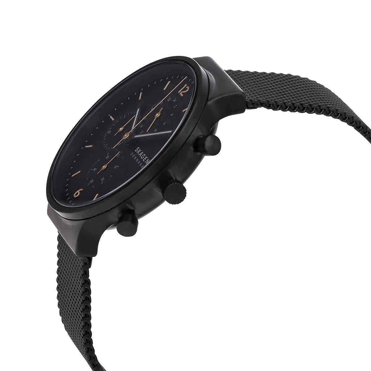 Skagen men's hotsell black mesh watch