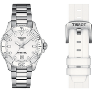 Tissot T1202101101100  Seastar 1000 36mm White Dial Stainless Steel Men's Watch - mzwatcheslk srilanka
