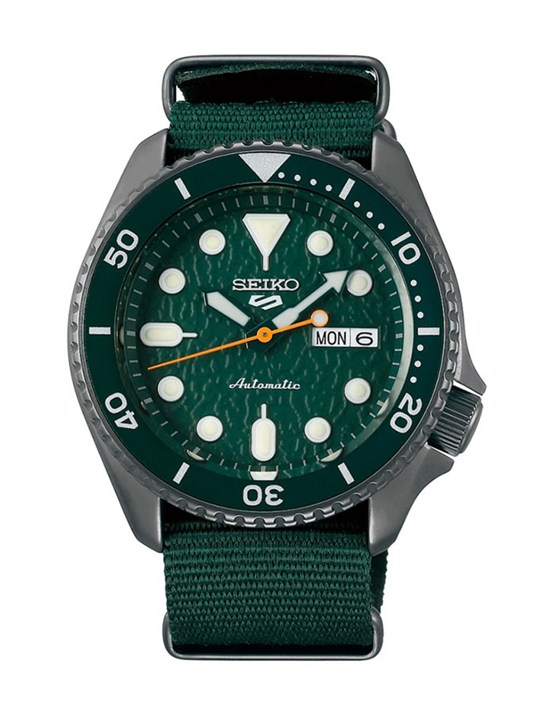 Seiko 5 Sports SRPD77K1 Street Automatic Green Dial Green NATO strap Men's Watch - mzwatcheslk srilanka