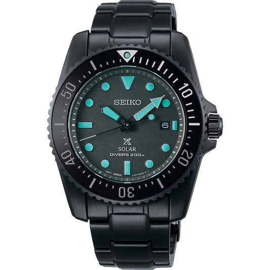 Seiko SNE587P1 Prospex "Black Series" Solar Diver's Scuba Diver  Men's Watch - mzwatcheslk srilanka
