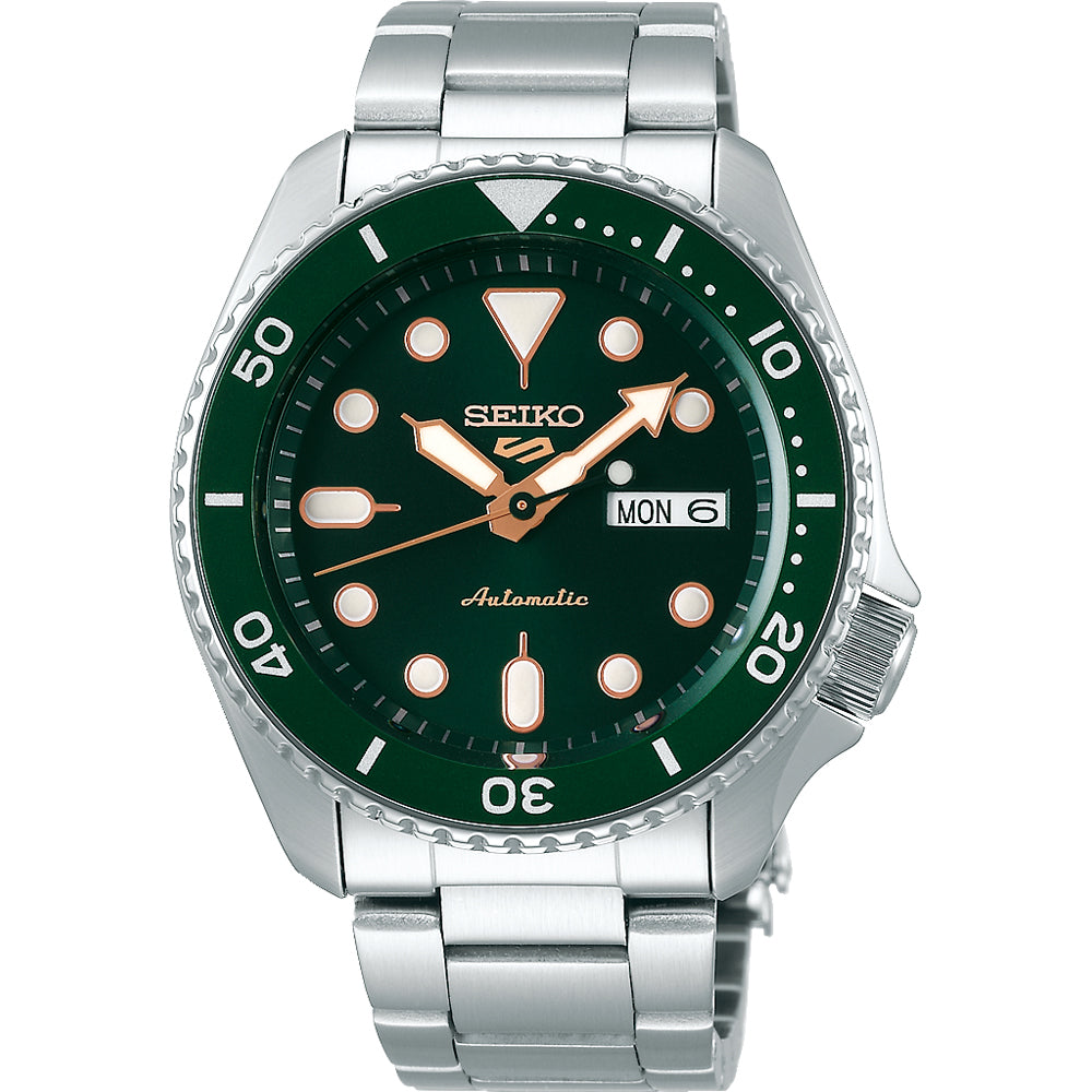 Seiko 5 Sport SRPD63K1 Automatic Green Dial Men's Watch - mzwatcheslk srilanka