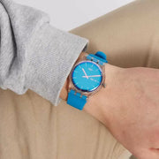 Swatch SUOK711 New Gent Polablue Blue Silicone Strap Women's Watch - mzwatcheslk srilanka