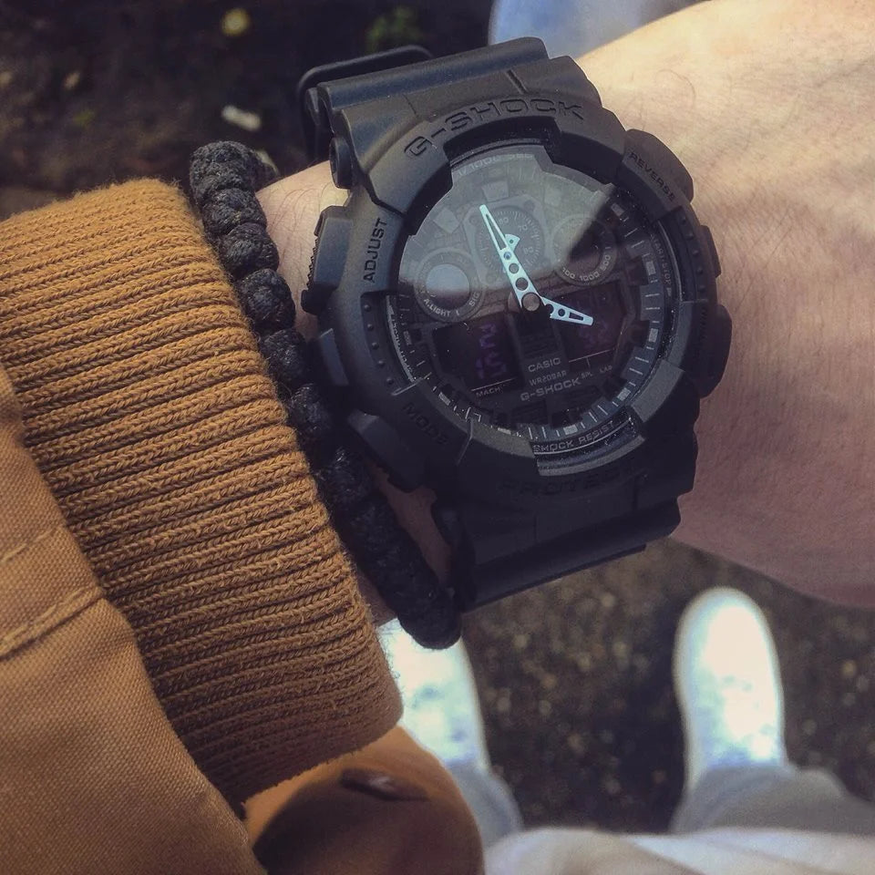 vagt Uregelmæssigheder bidragyder Casio G-Shock Chronograph Alarm Black GA-100-1A1ER Men's Watch – mzwatcheslk