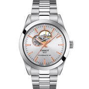 Tissot Gentleman T1274071103101 Powermatic 80 Open Heart Stainless Steel  Men's Watch - mzwatcheslk srilanka