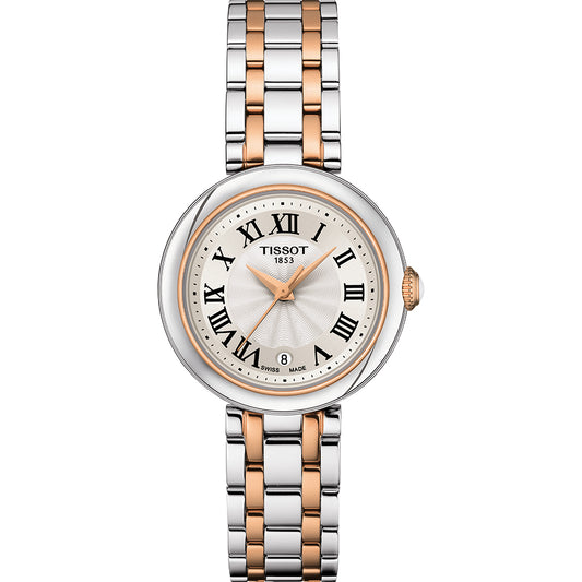 Tissot T1260102201301 Bellissima Silver Dial Two Tone Stainless Steel Bracelet Women’s Watch - mzwatcheslk srilanka