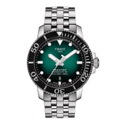 Tissot T1204071109101 Seastar 1000 Powermatic 80 Green Dial Stainless Steel Men's Watch - mzwatcheslk srilanka