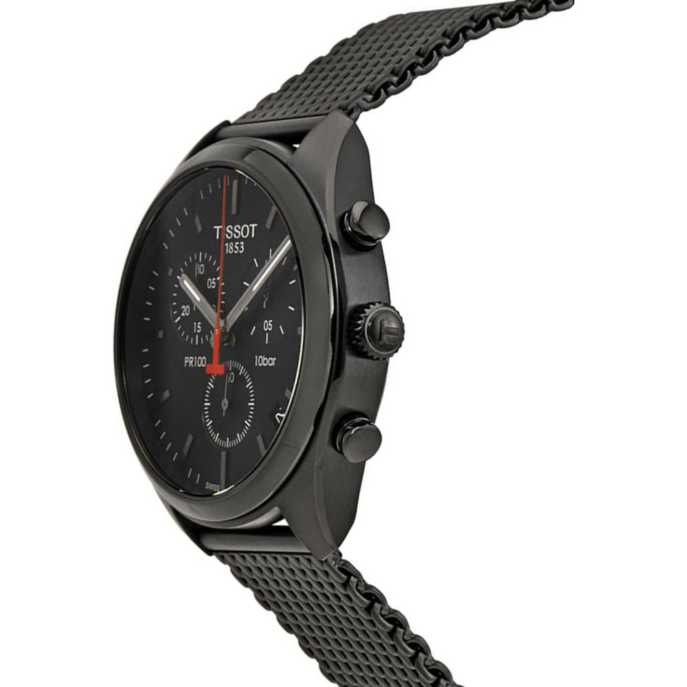 Tissot pr 100 online chronograph black