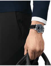 Tissot T1256101604100 Supersport Blue Dial Black Leather Strap Men's Watch - mzwatcheslk srilanka