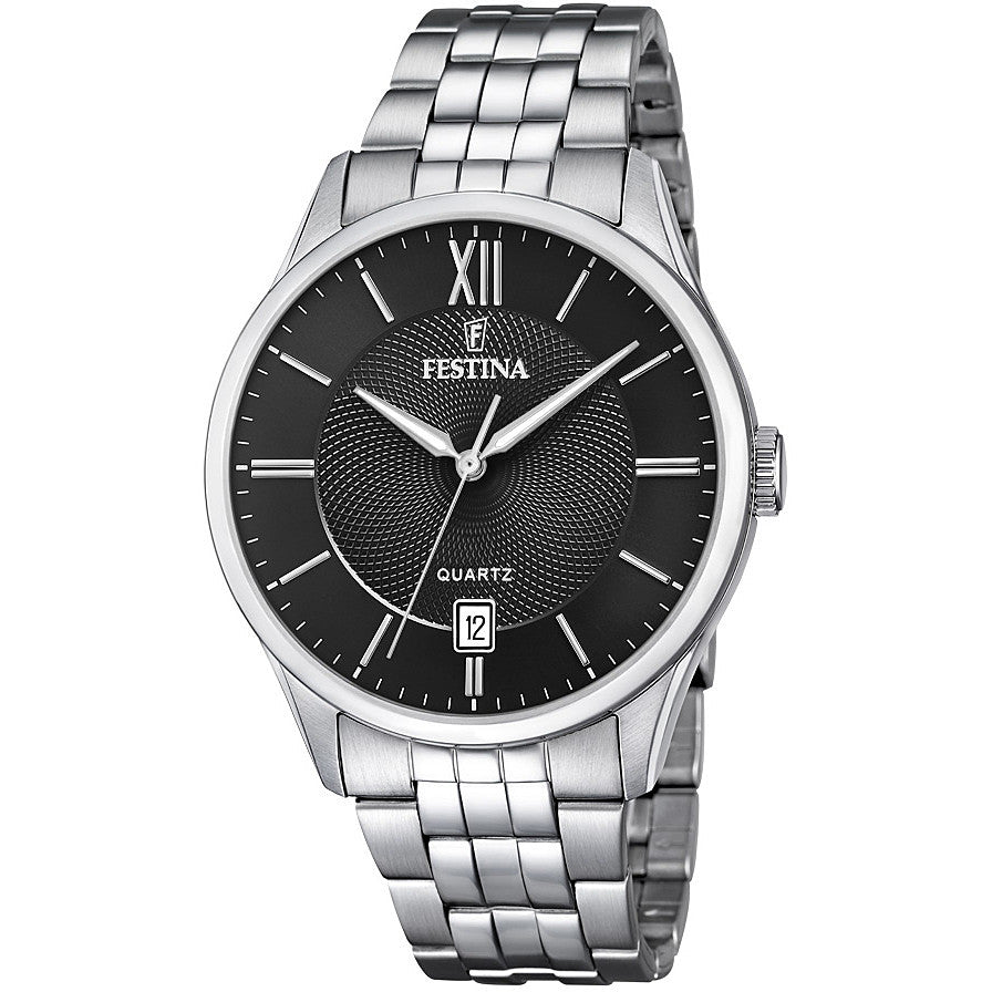 Festina Stainless Steel Bracelet  Black Dial  F20425/3 Men's Watch - mzwatcheslk srilanka