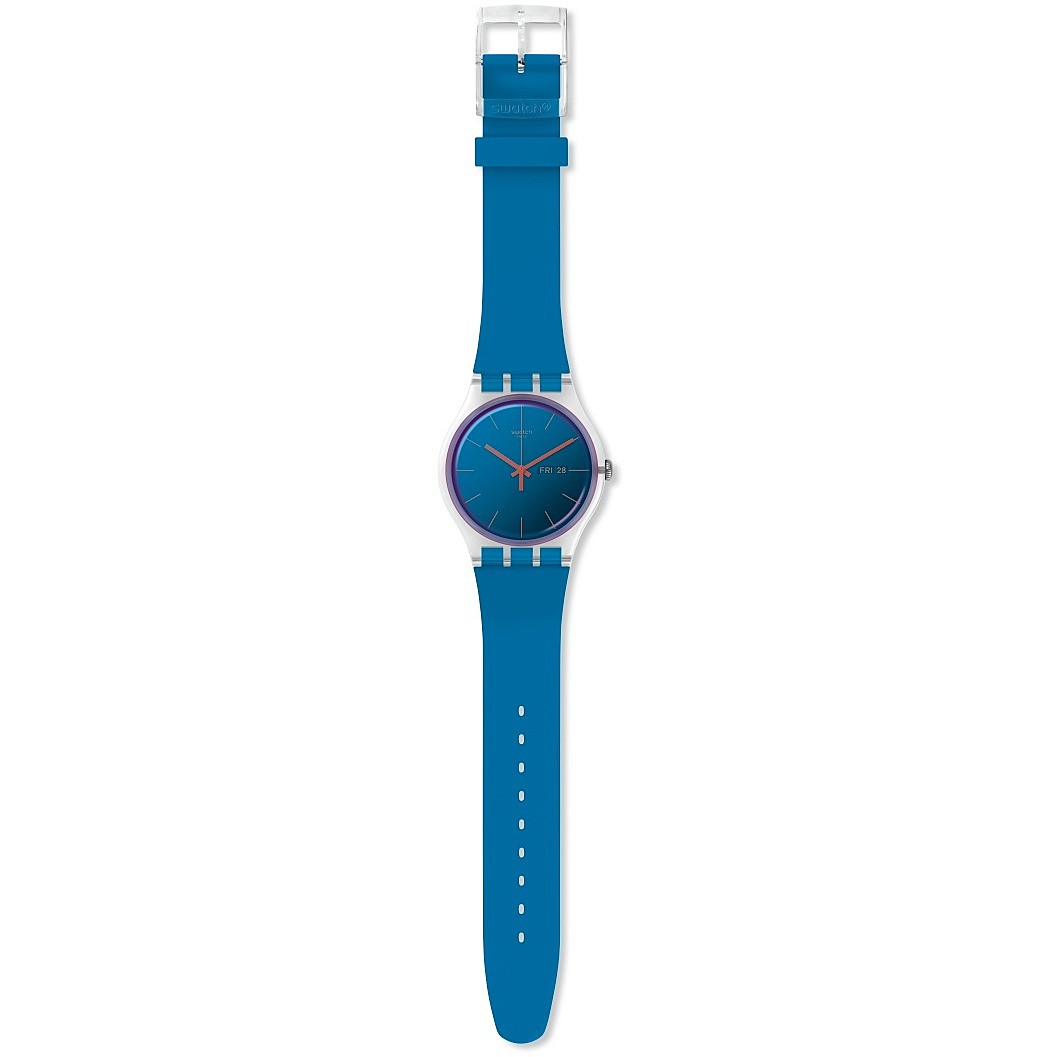 Swatch SUOK711 New Gent Polablue Blue Silicone Strap Women's Watch - mzwatcheslk srilanka