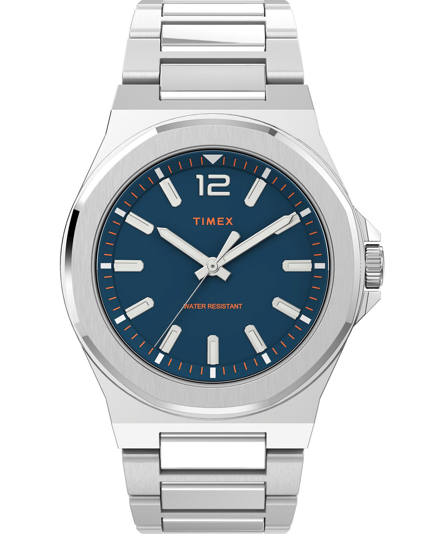 Timex TW2V02000 Essex Ave Blue Dial Stainless Steel Bracelet Men's Watch - mzwatcheslk srilanka