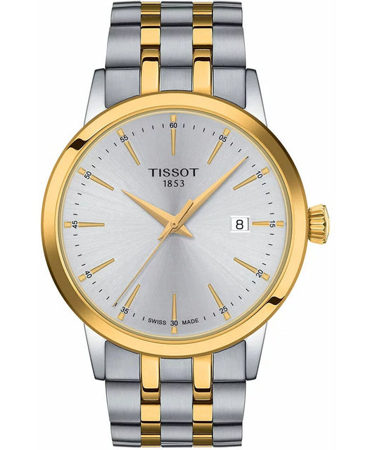 Tissot T1294102203100 Classic Dream Silver Dial Two-Tone Stainless Steel Bracelet Men's Watch - mzwatcheslk srilanka