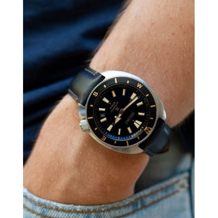 Seiko SRPG17K1 Prospex ‘Tortoise’ Land Edition Black Leather Strap Men's Watch - mzwatcheslk srilanka